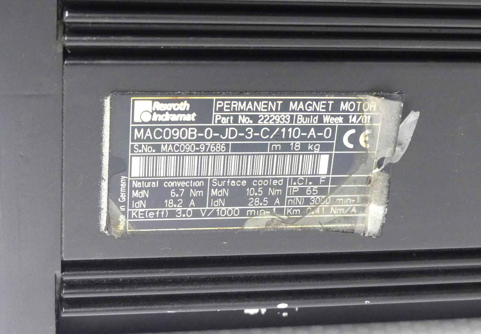 Rexroth/Indramat MAC090B-0-JD-3-C/110-A-0