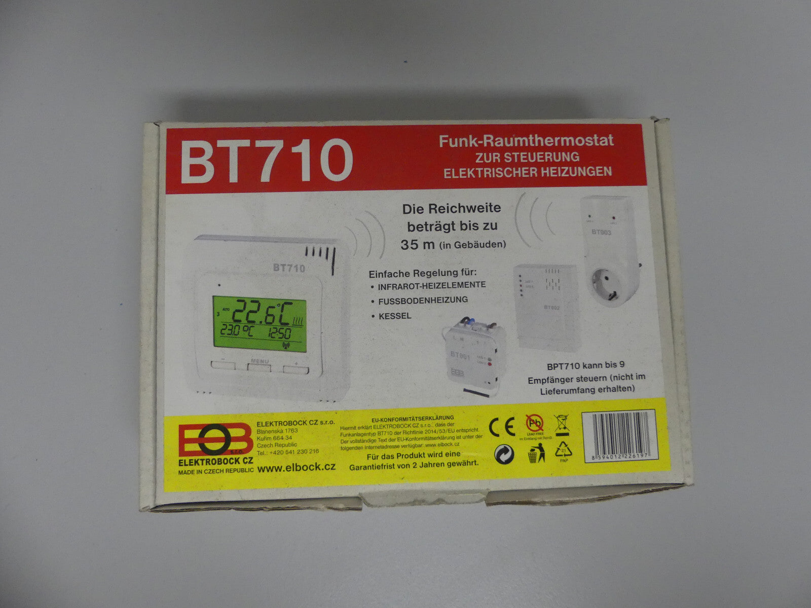 FUNK-RAUMTHERMOSTAT BT710