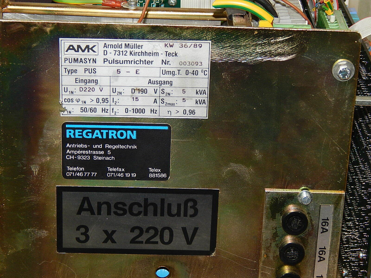 AMK PUMASYN PULSUMRICHTER PUS 5-E UMG.T.0- 40C Used