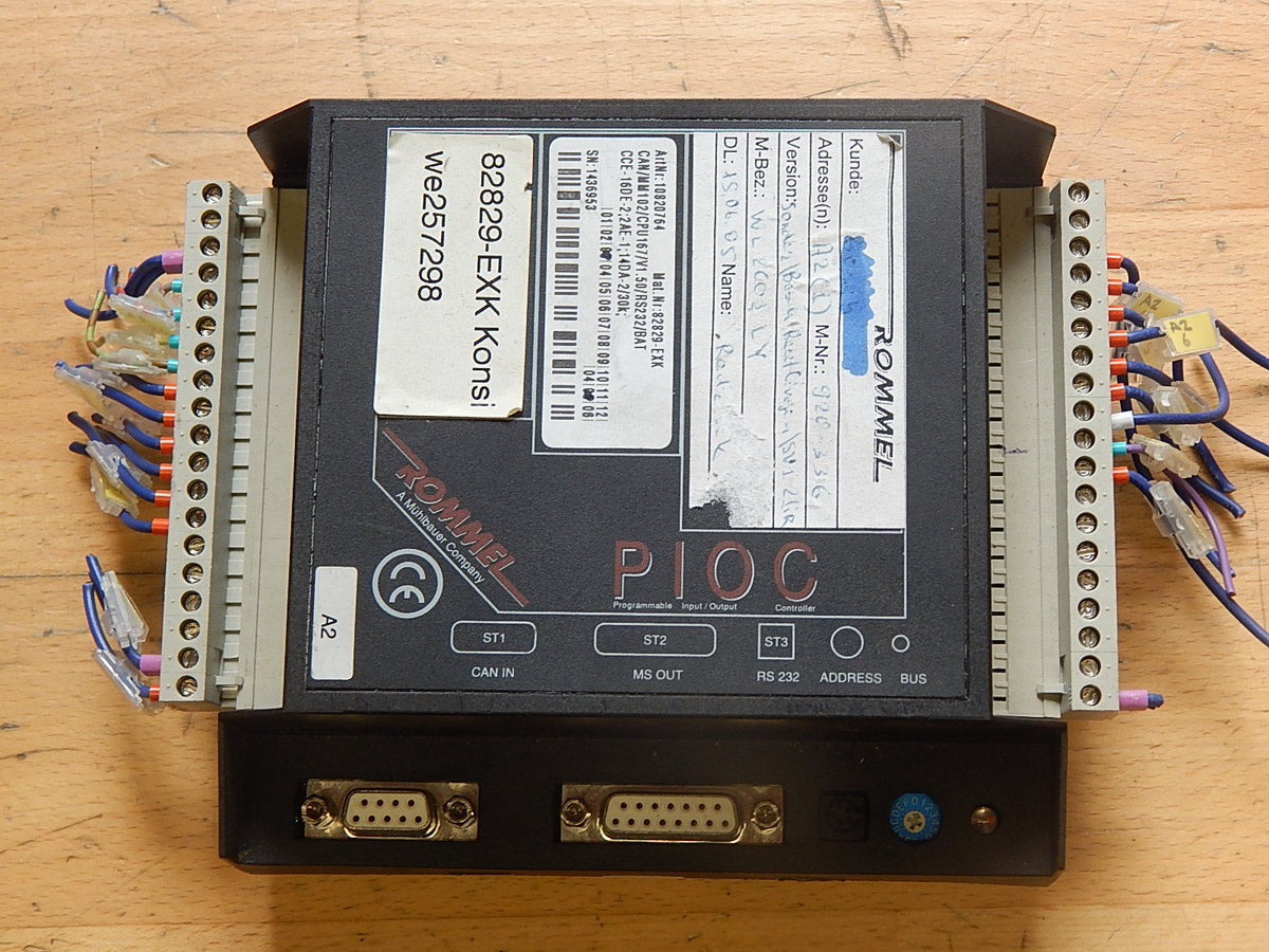 Rommel Steurung CAN/MM102/CPU167/V1.50/RS232/BAT CCE-16DE-2;14DA-2/30K Used
