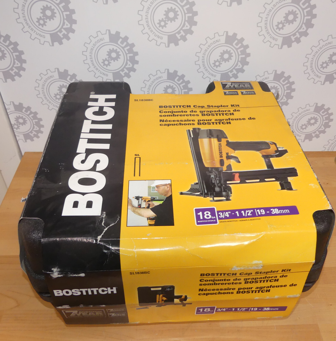 BOSTITCH Drucklufttacker SL1838BC  Klammernagler 3/4"-1 1/2" 19-38mm s.Bilder