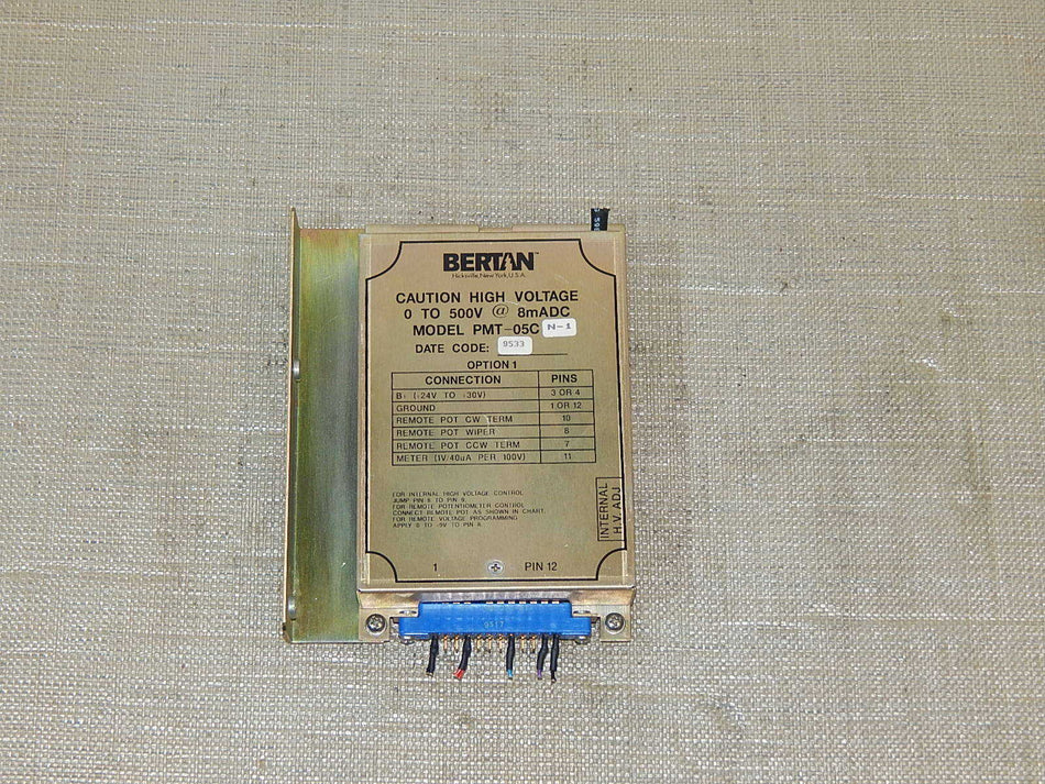  Bertan  PMT-05C N-1 High Voltage Power Supply Ohne Kabel used s.Bilder