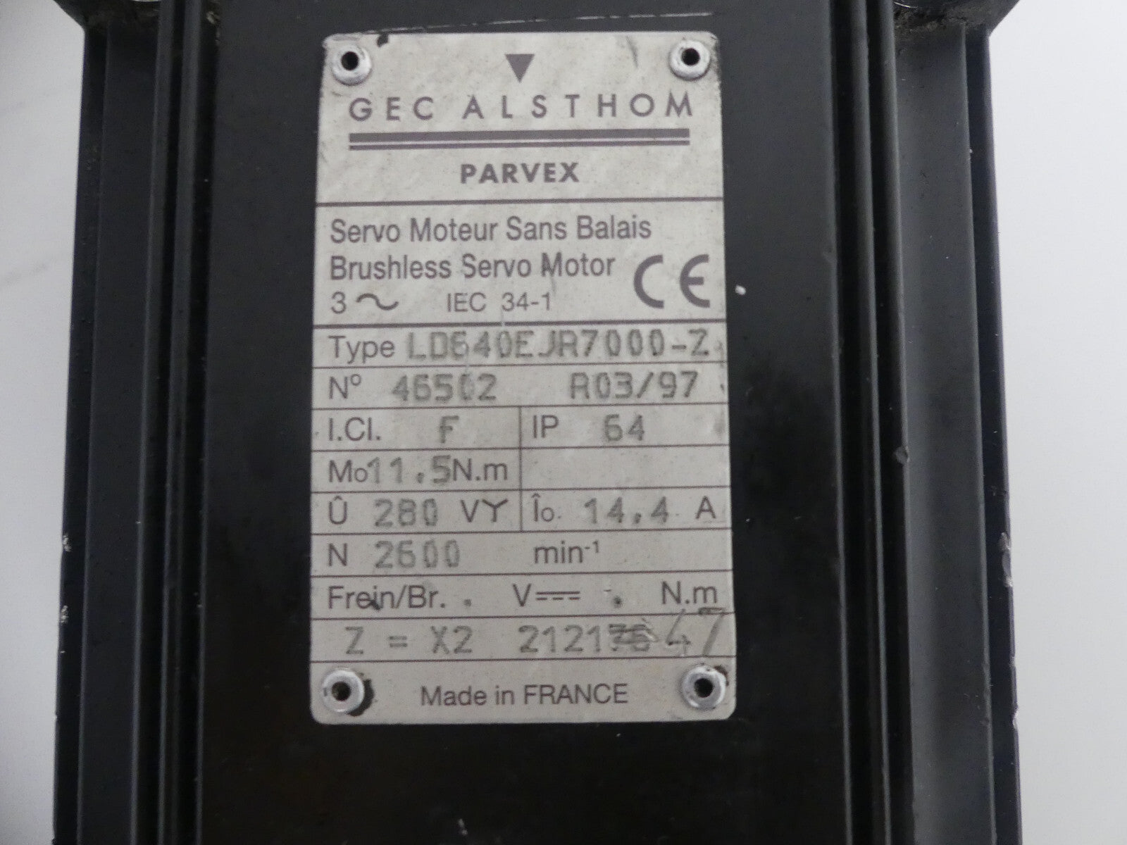 PARVEX LD640EJR7000-2 s. Bilder