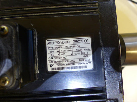 YASKAWA SGMGH-09D2A61-OY AC SERVO MOTOR USED