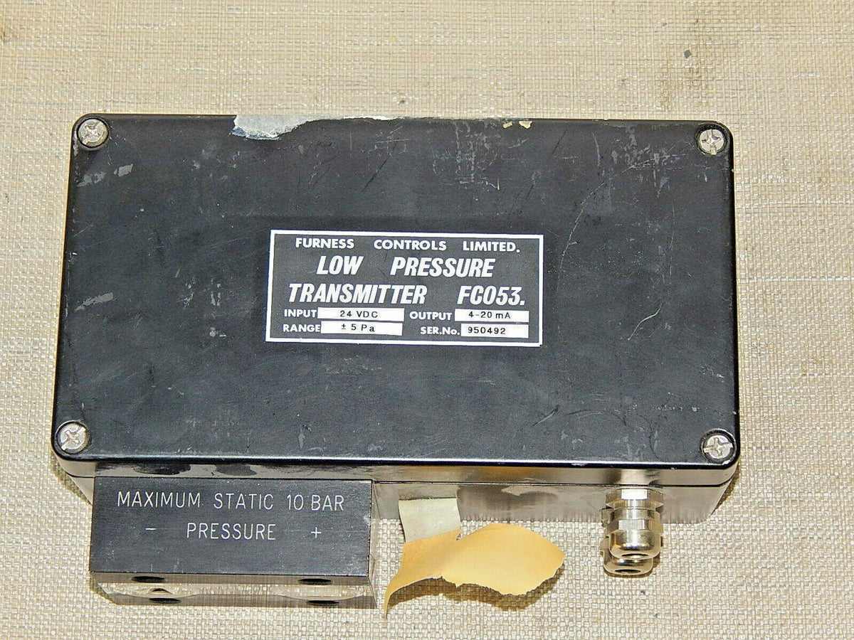 Furness Controls  Low Pressure Transmitter  FC053 Used