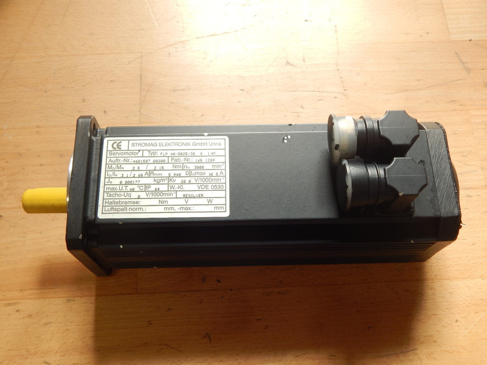 Stromag FLP 40/0025-30  S 1 4P , ServoMotor mit Tacho und Bremse Neuwertig