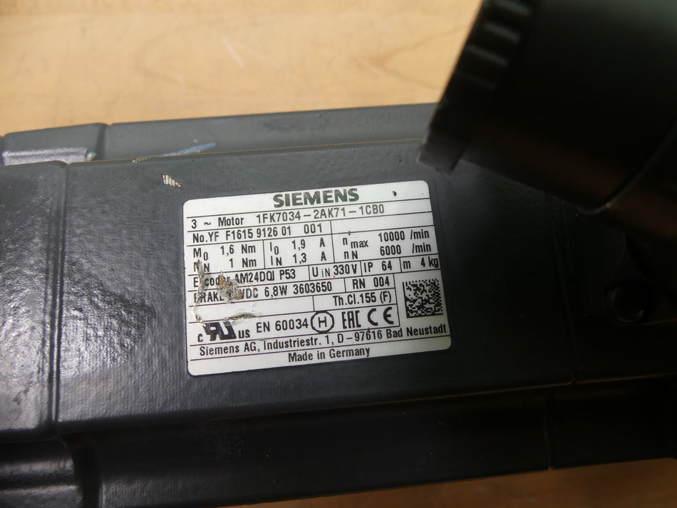 SIEMENS 1FK7034-2AK71-1CB0