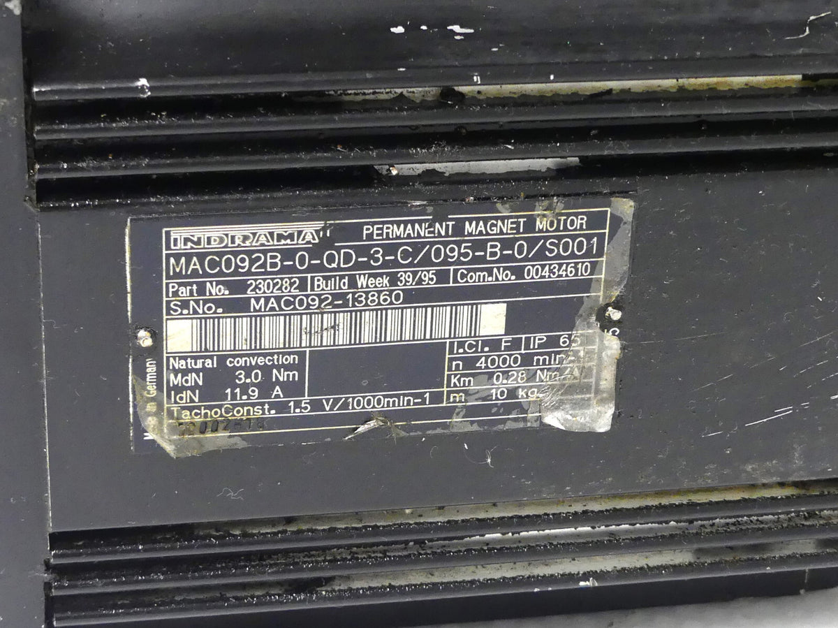 Indramat MAC092B-0-QD-3-C/095-B-0/S001