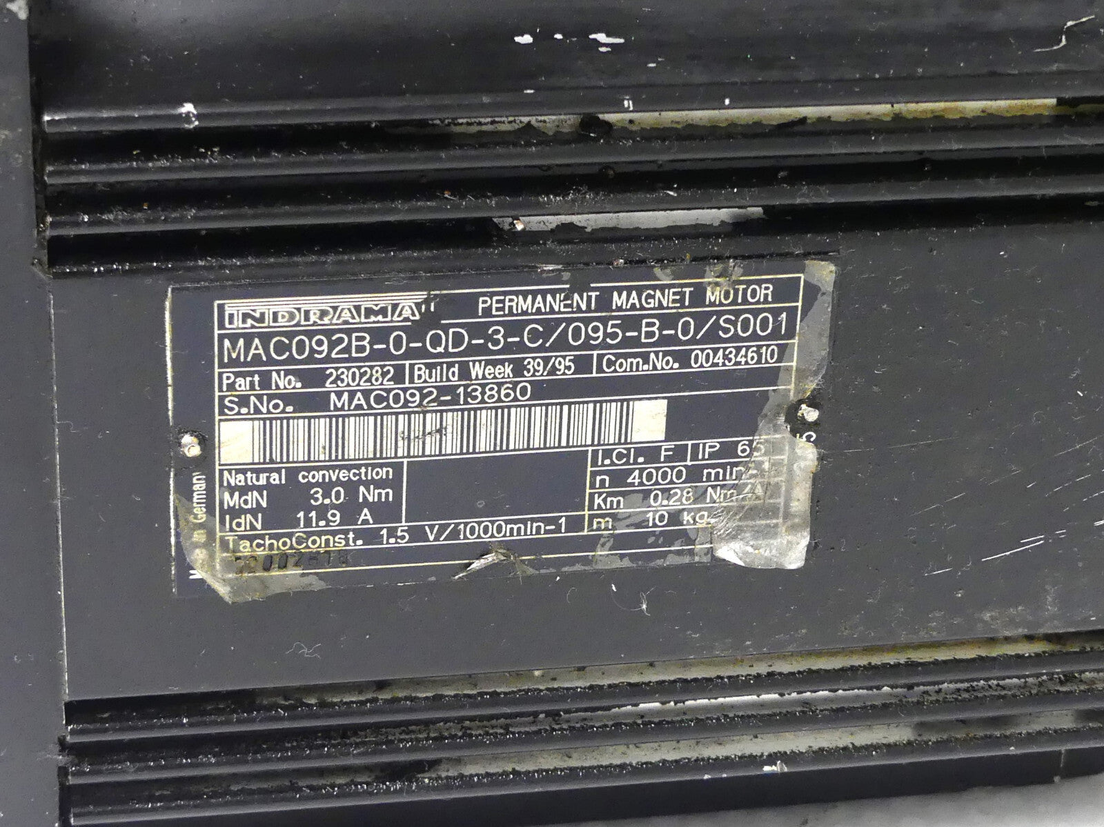 Indramat MAC092B-0-QD-3-C/095-B-0/S001