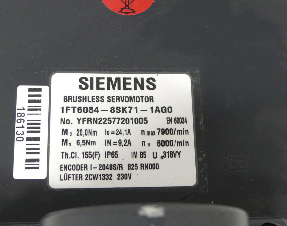 Siemens 1FT6084-8SK71-1AG0