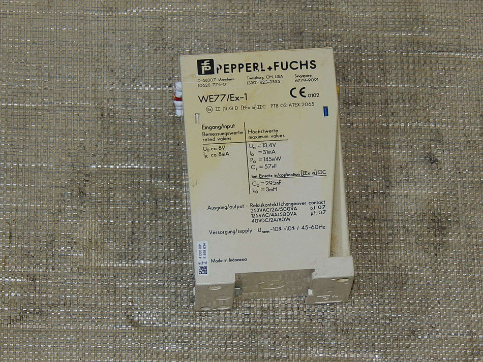  Pepperl + Fuchs WE77/EX-1 Trennschaltverstärker  used