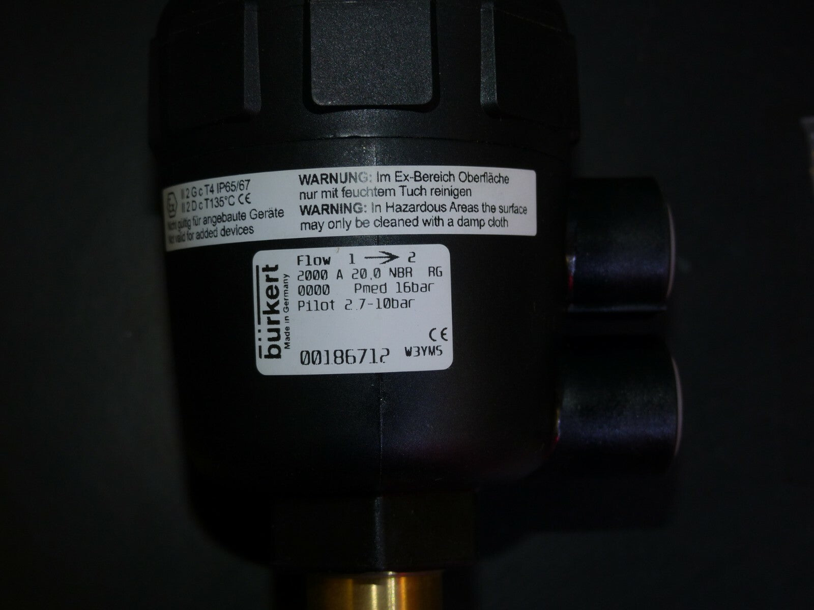 Bürket Flow 2000 A 20.0 NBR RG s. Bilder
