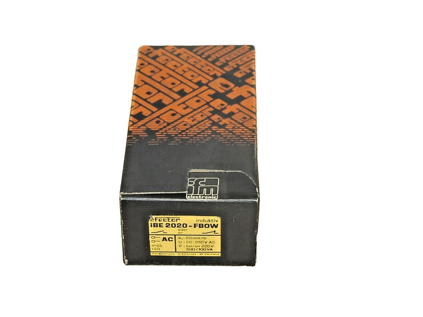  ifm electronic efector Induktiver Sensor IBE2020-FBOW