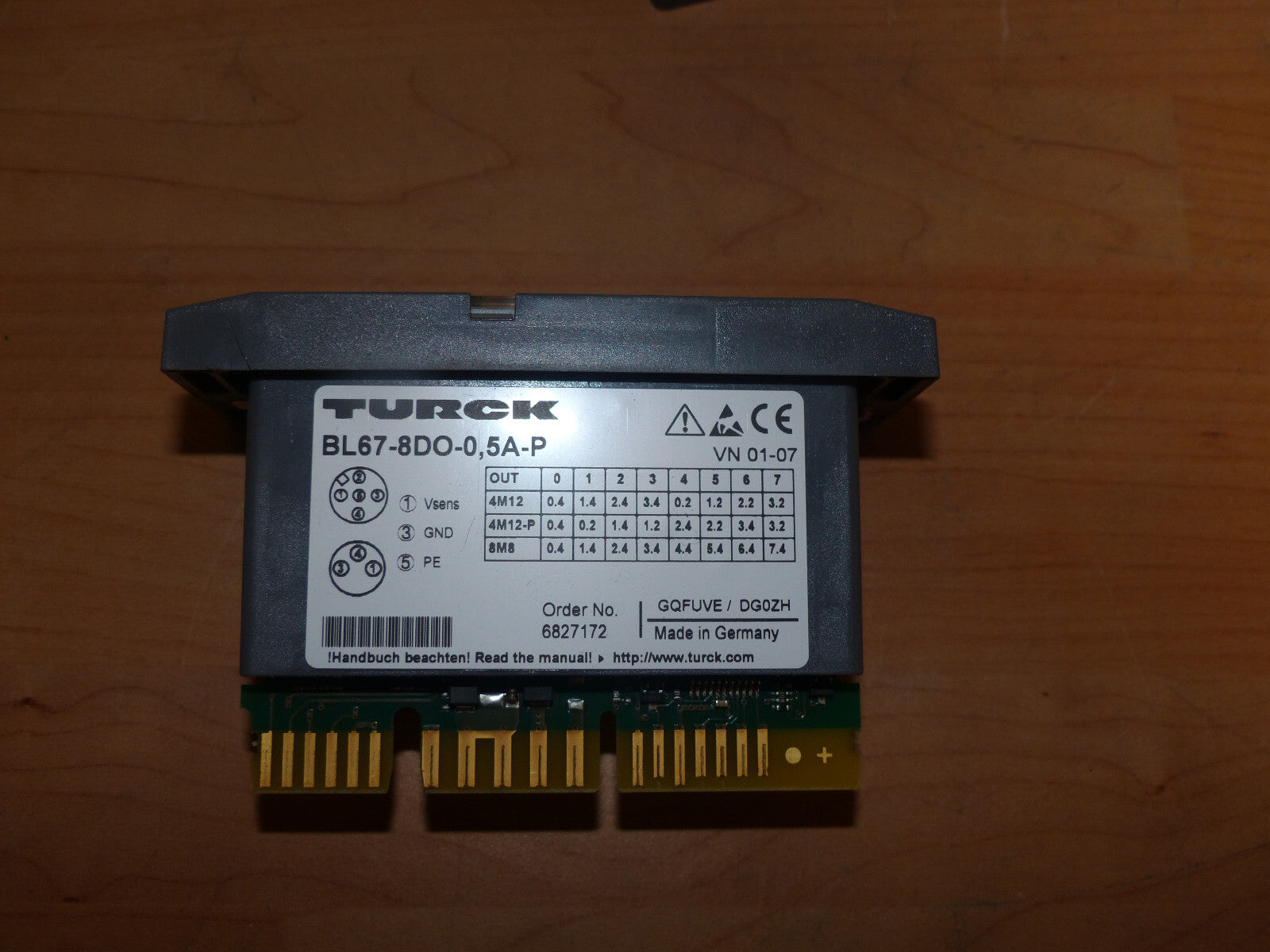 turck bl67-8do-0,5a-p +bl67-b-1m23 used s.Bilder