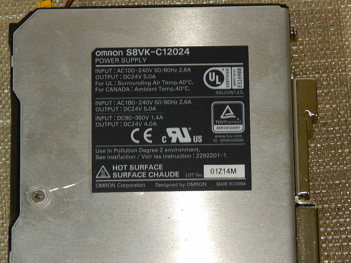 OMRON Netzteil Netzgerät  5A Schaltnetzteil S8VK-C  Used