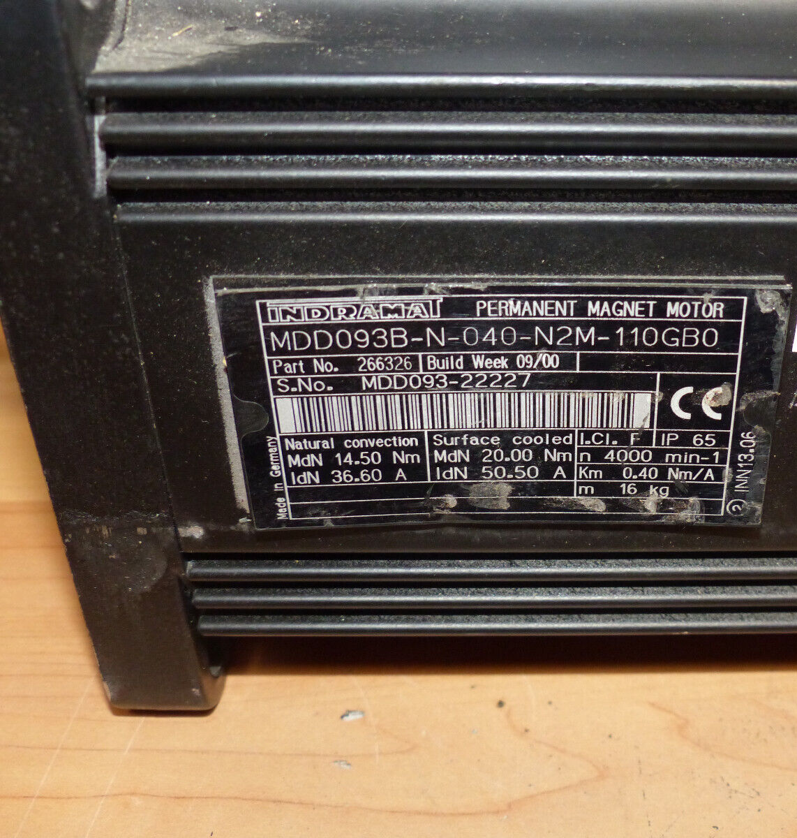 Indramat mdd093b-n-040-n2m-110gb0 used