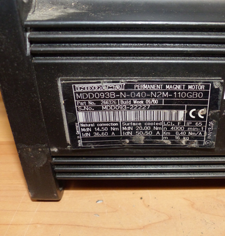 Indramat mdd093b-n-040-n2m-110gb0 used