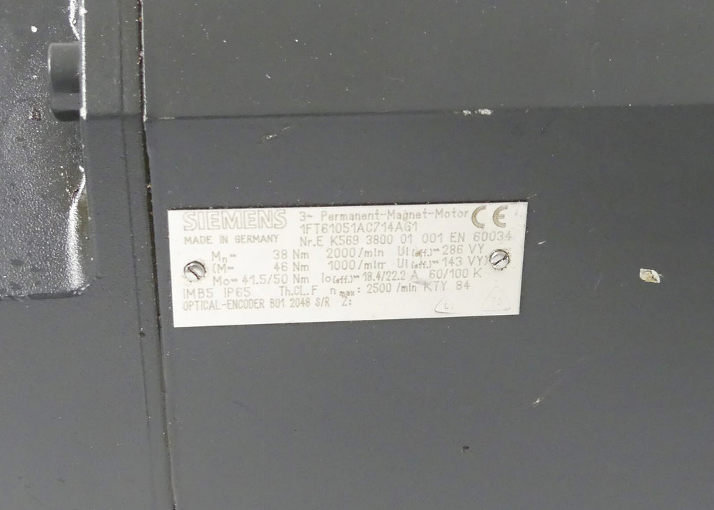 SIEMENS  1FT6105-1AC71-4AG1 (anschluss stecker abgebrochechen)