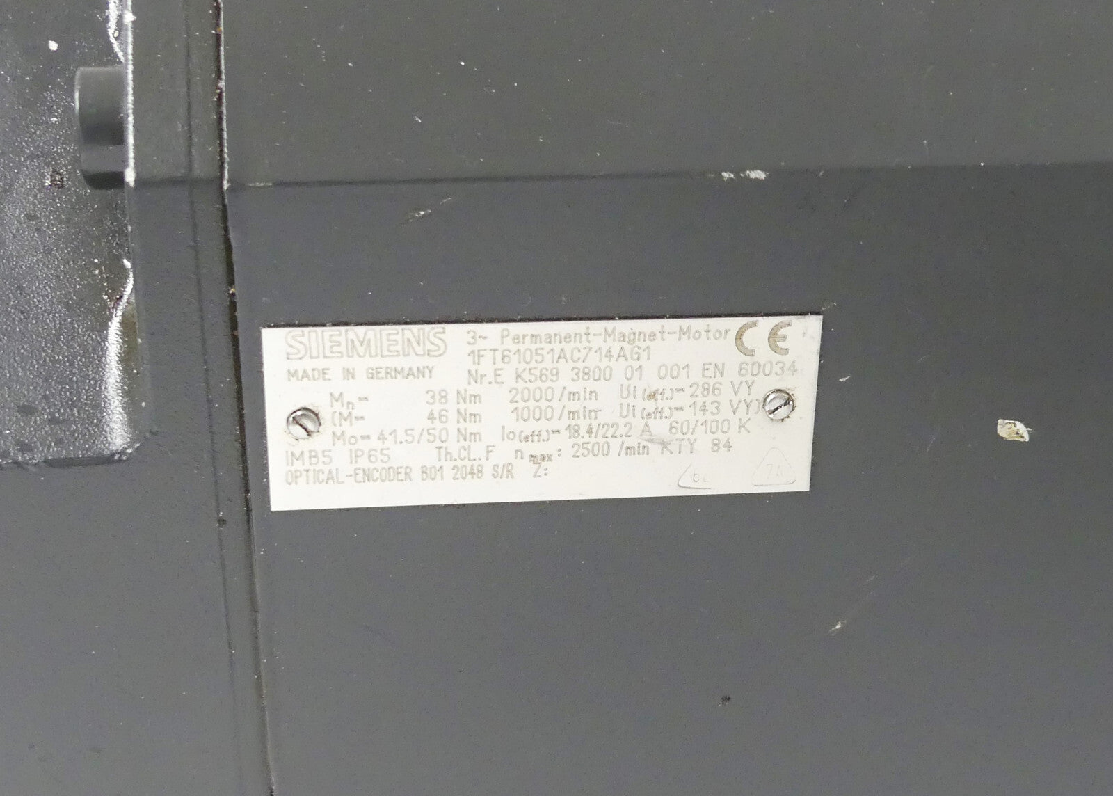 SIEMENS  1FT6105-1AC71-4AG1 (anschluss stecker abgebrochechen)