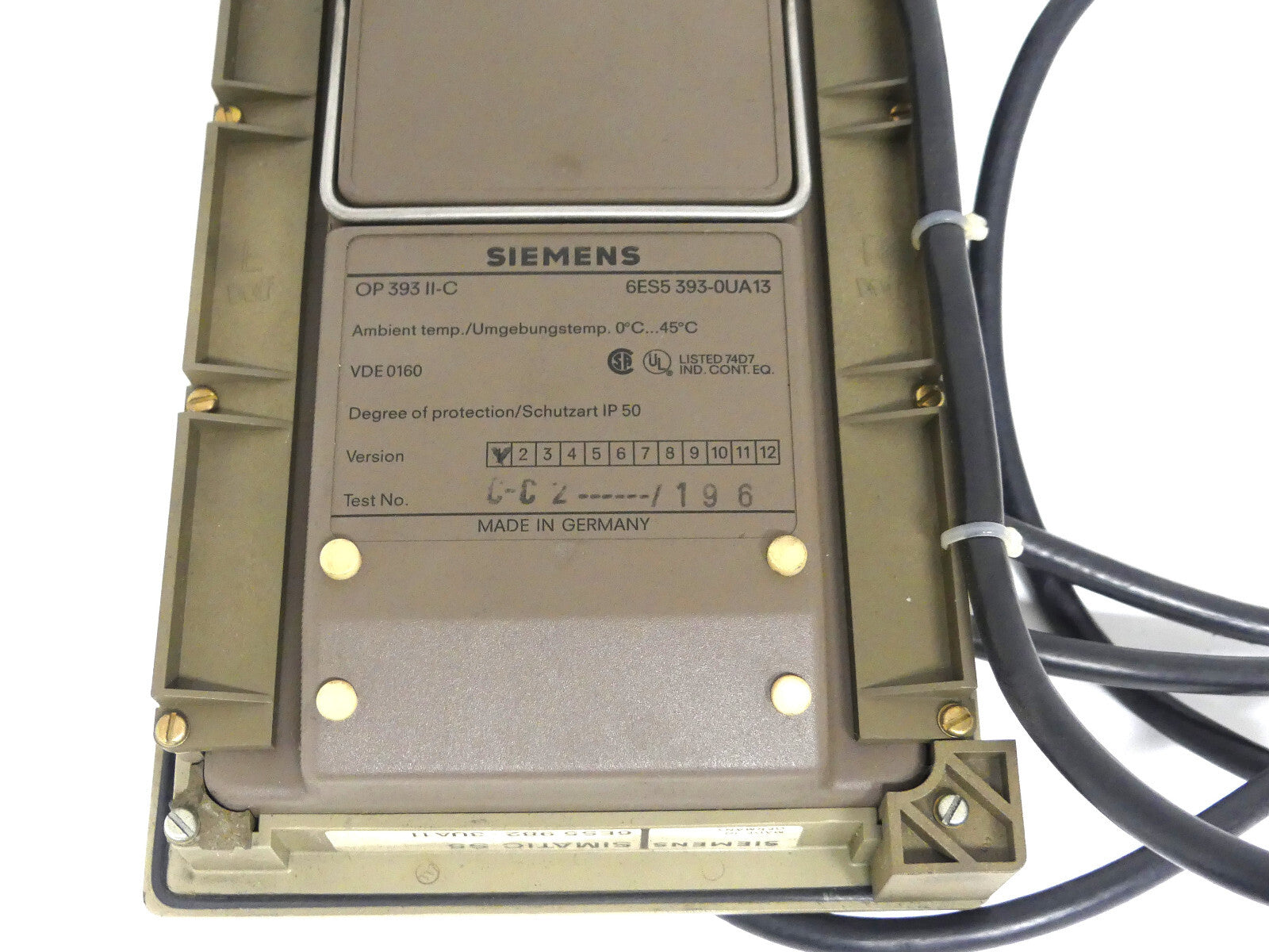 Siemens Simatic 6ES5 393-0UA13 OP 393-II C