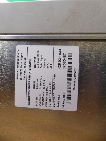 Küenle VECTRON VCB 400-034 Frequenzumrichter VCB400034 15 kw s.Bilder