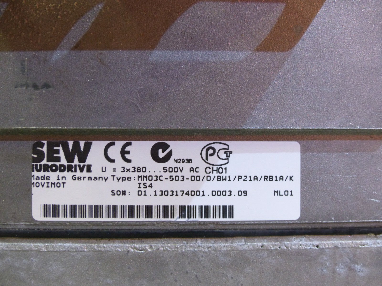 SEW MM03C-503-00/0/BW1/P21A/RB1A/K