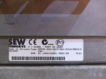 SEW MM03C-503-00/0/BW1/P21A/RB1A/K
