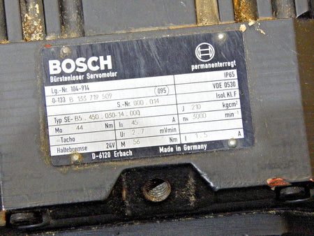 Bosch SE-B5.450.030-14.000 Bürstenloser Servomotor