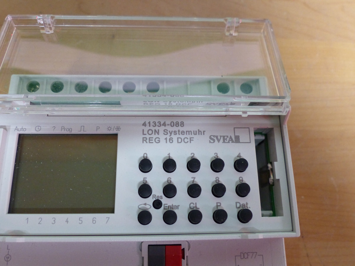 SVEA LON Systemuhr REG 16 DCF   41334-088 used s.Bilder