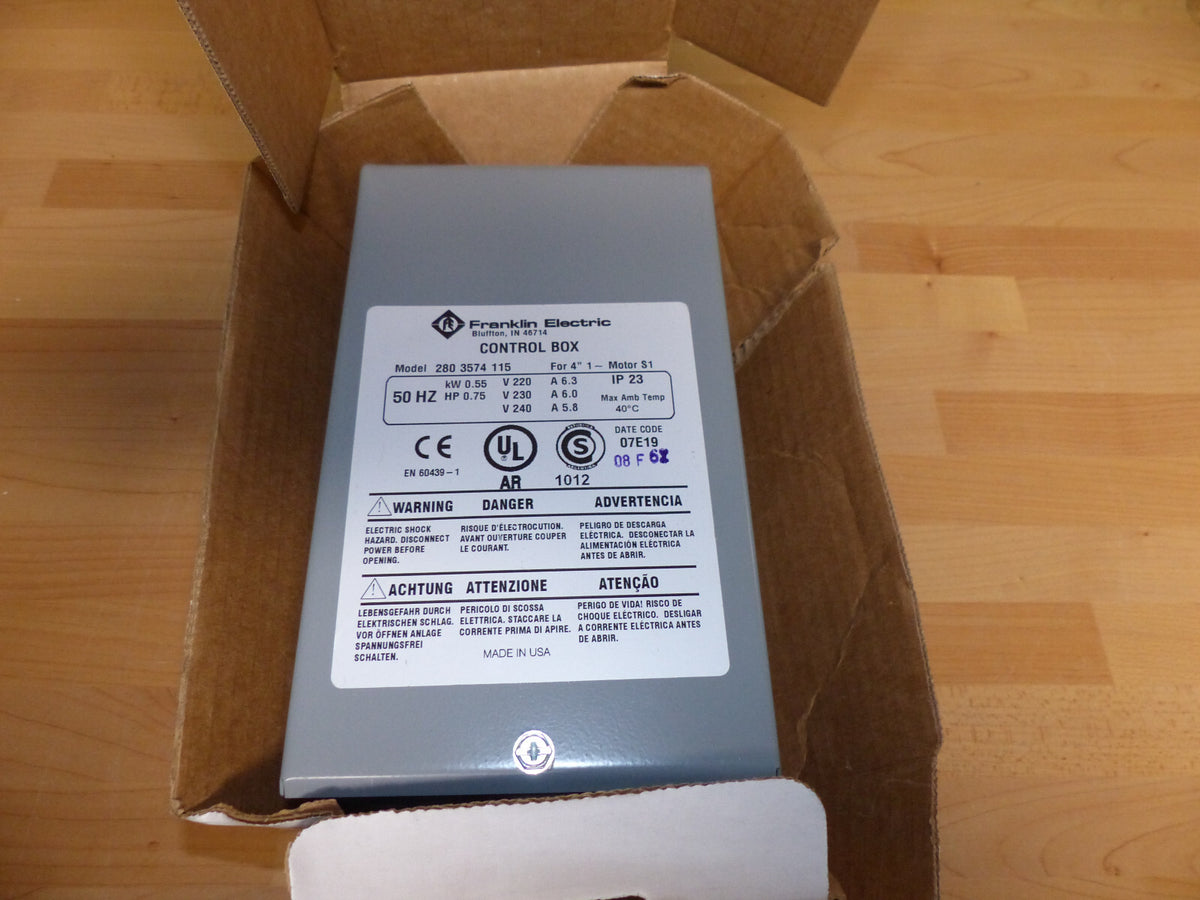 Franklin Electric CONTROL BOX MODEL 2803574115
