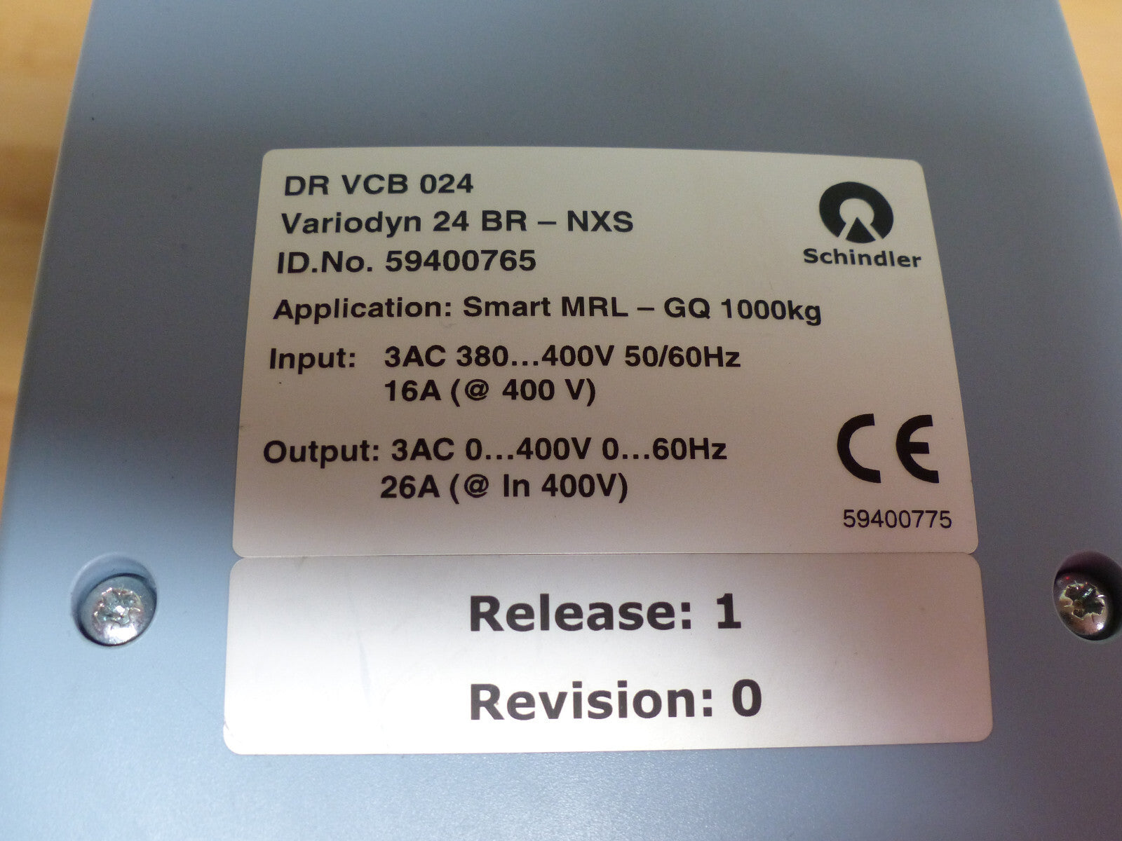 Schindler Biodyn  Vacon PA001352H1SSS used s.Bilder