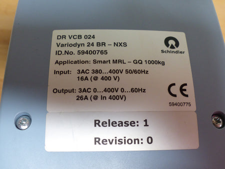 Schindler Biodyn  Vacon PA001352H1SSS used s.Bilder