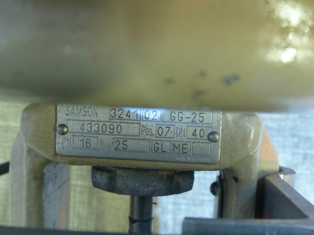 Samson 3421 02 GG-25 // Siemens SIPART PS2 i/p Positioner 6DR4000