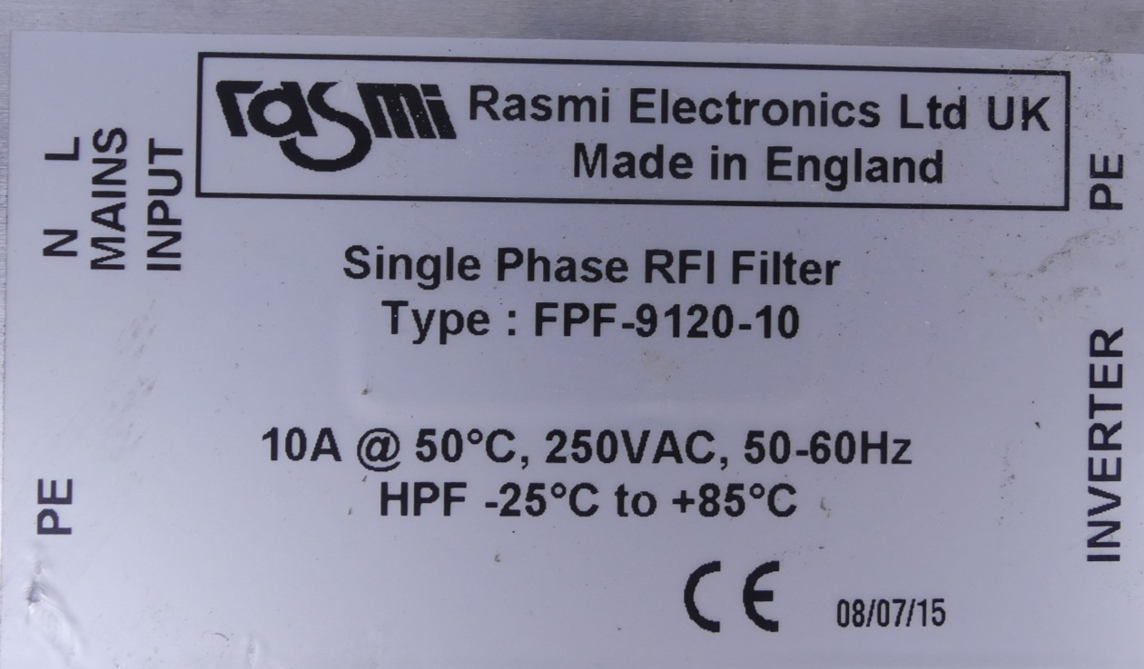 Rasmi electronics Single Phase RFI Filter FPF-9120-10
