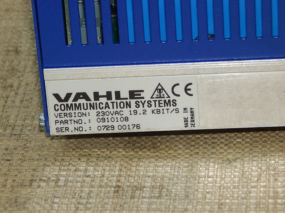 VAHLE Communication Systems Powercom 485,230 VAC 19.2 KBIT/S,0910108 used