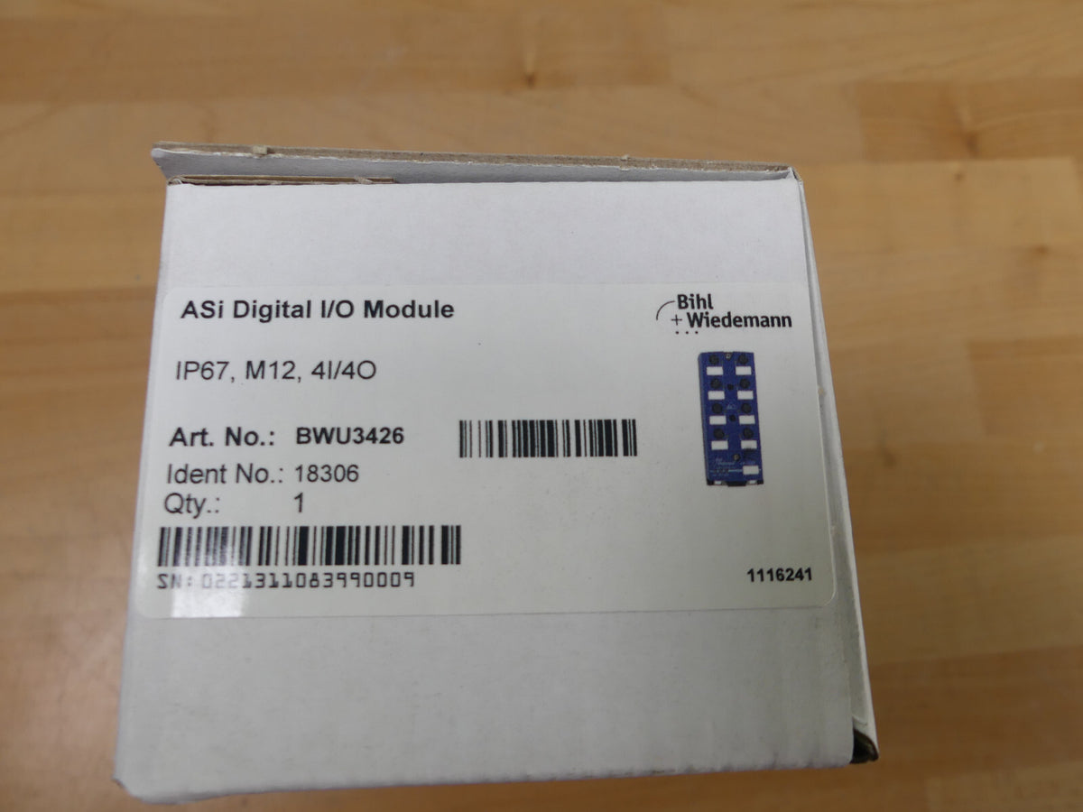 Bihl+Wiedemann ASi Digital I/O Module BWU3426 IP67,M12, 4I/4O – Habib Ullah