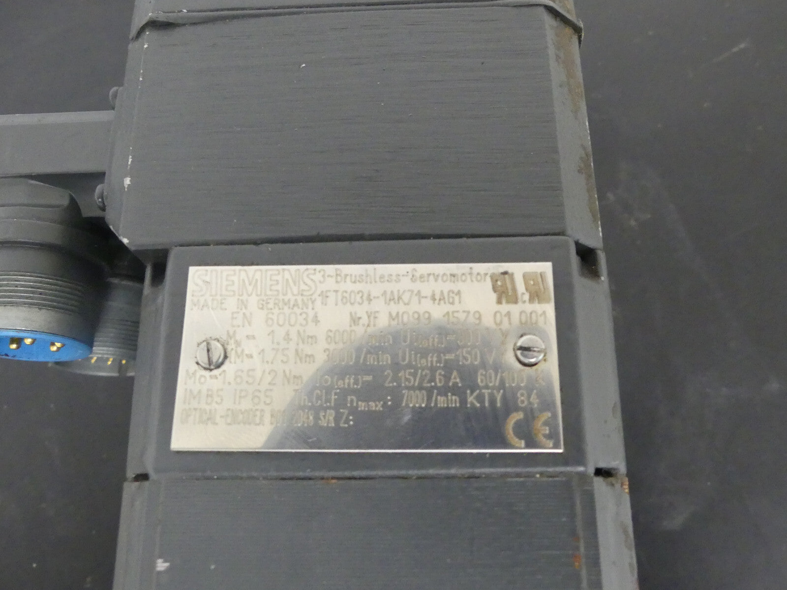 Siemens Servomotor 1FT6034-1AK71-4AG1 used s.Bilder