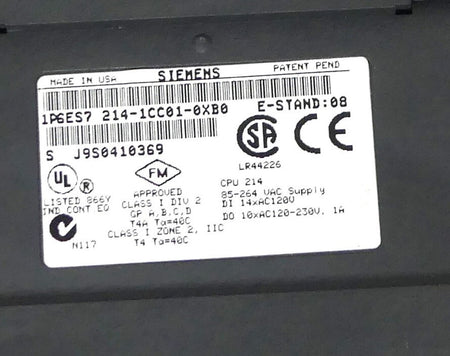 SIEMENS Simatic S7-200  6ES7 214-1CC01-0XB0