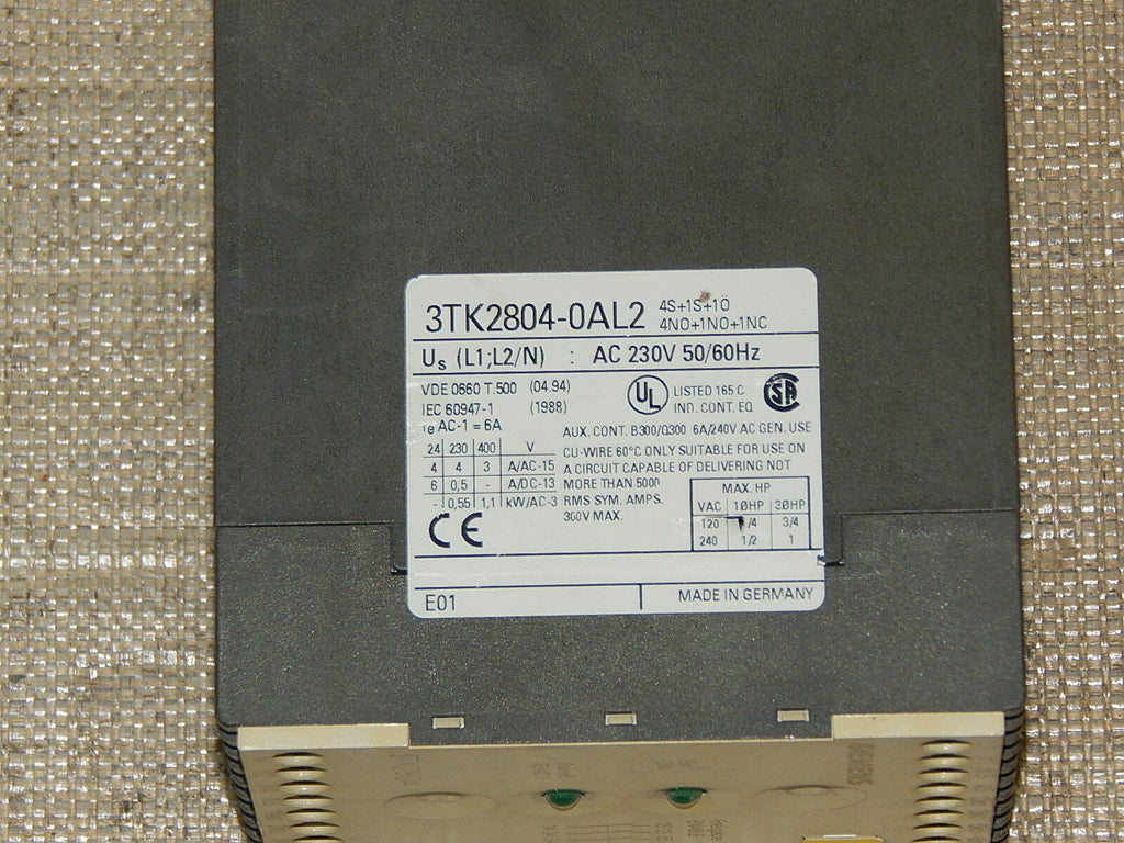 Siemens Schützsicherheitskombination 3TK2804-0AL2 used