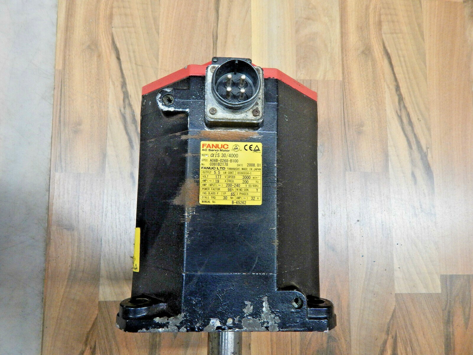 Fanuc AC Servo Motor A06B-0268-B100 alpha 30/4000 
