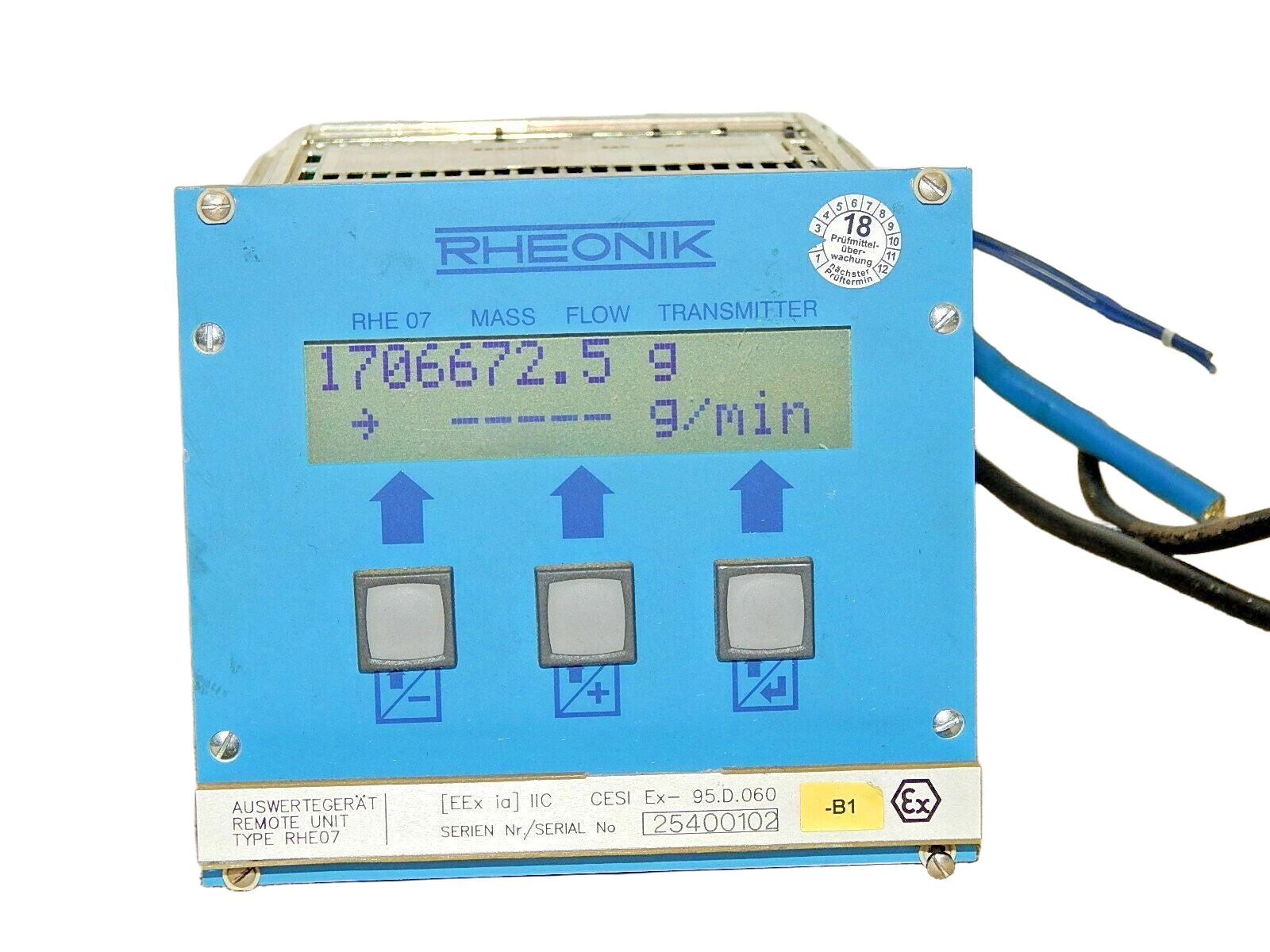 RHEONIK Auswertegerät // CESI EX-95.D.060 // RHE07 220V AC 50Hz used