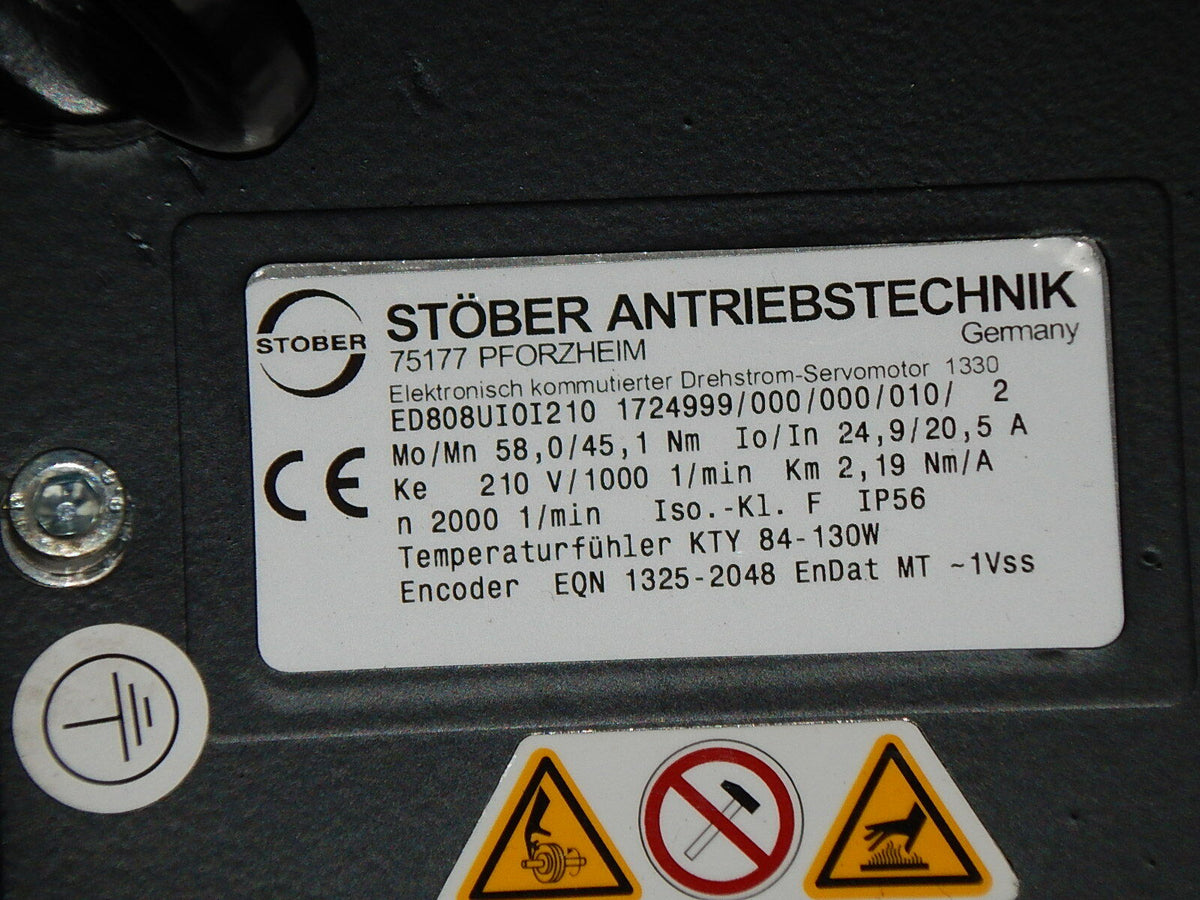Stöber Drehstom Servomotor ED808UIOI210 // ED808U101210 Leicht gekratz s.Bilder