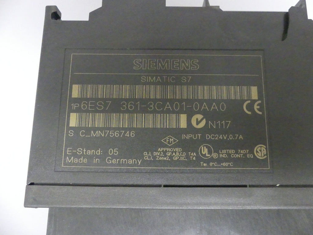 SIEMENS 6ES7 361-3CA01-0AA0 LEICHT BESCHÄDIGT, S.BILDER