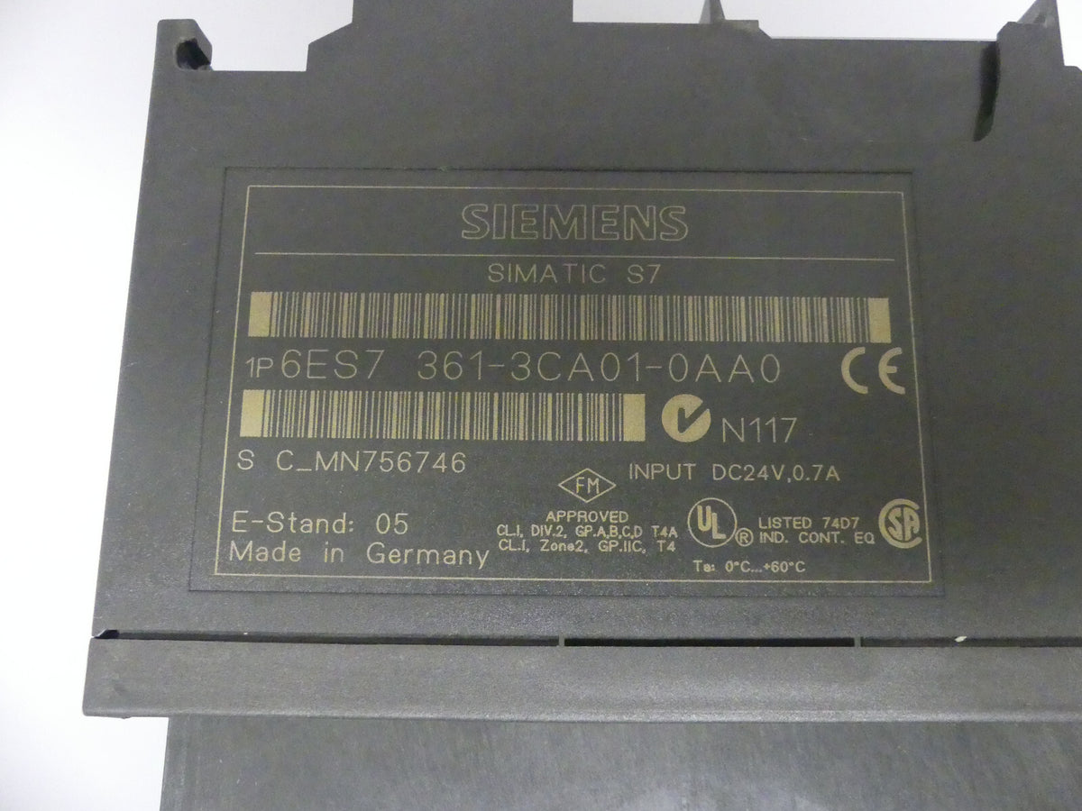 SIEMENS 6ES7 361-3CA01-0AA0 LEICHT BESCHÄDIGT, S.BILDER