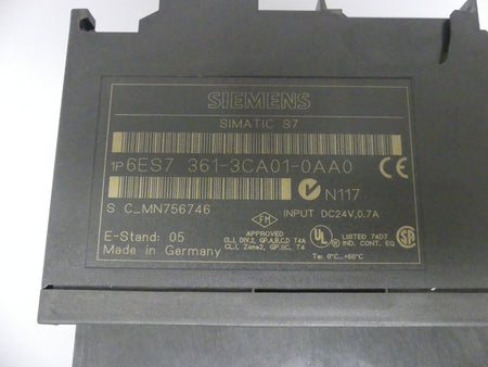 SIEMENS 6ES7 361-3CA01-0AA0 LEICHT BESCHÄDIGT, S.BILDER