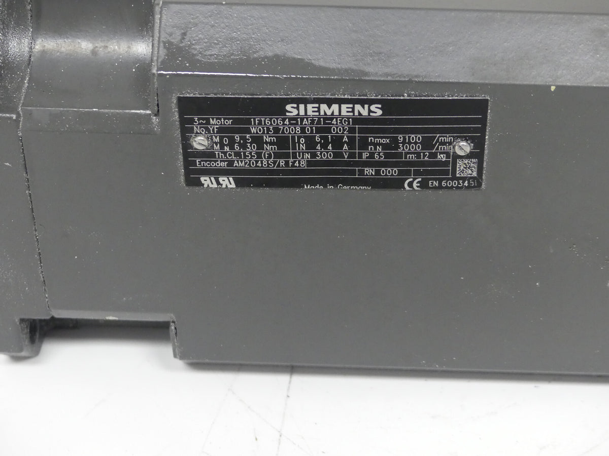 Siemens  Brushless-Servomotor 1FT6064-1AF71-4EG1
