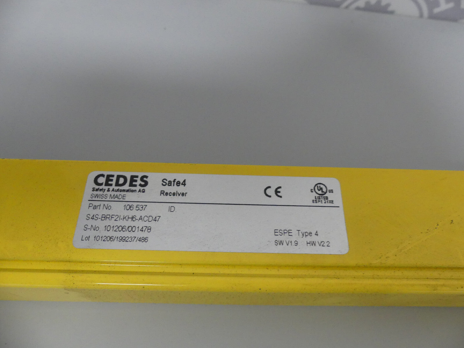 CEDES Safe4 106 537 S4S-BRF2I-KH6-ACD47
