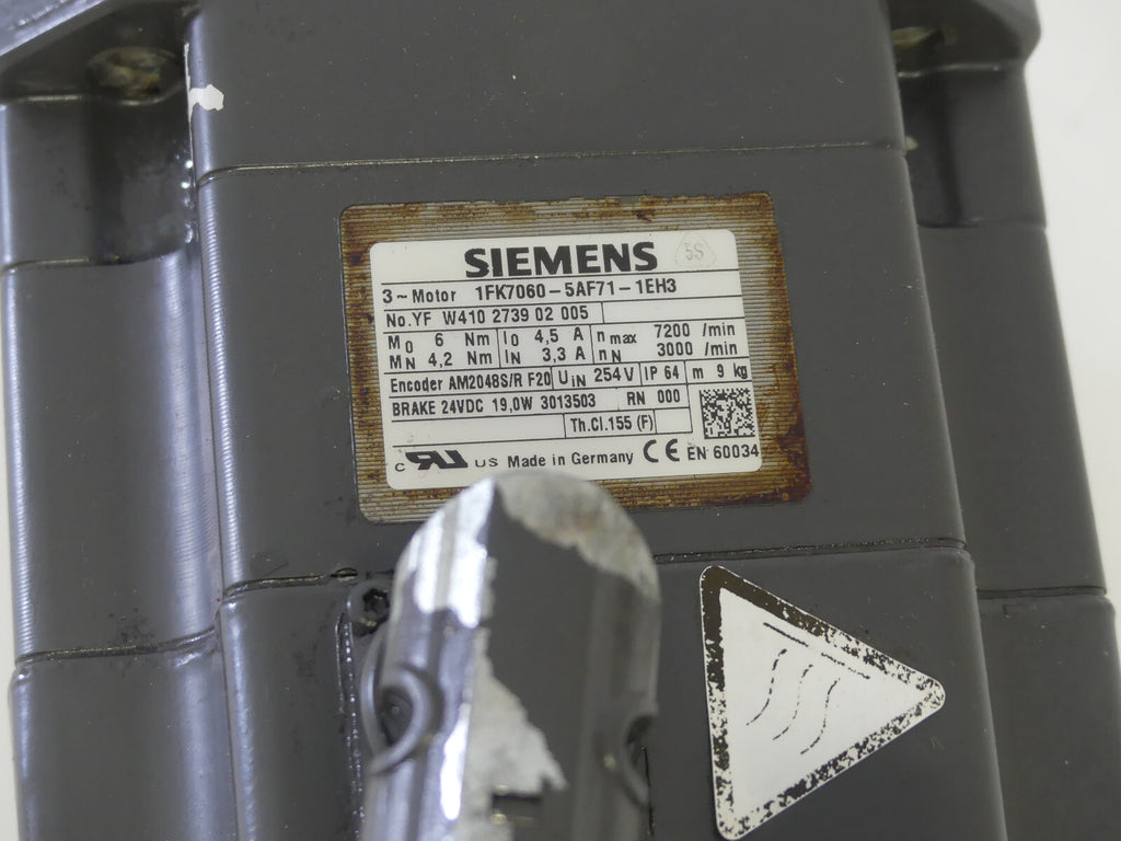 Siemens Servomotor 3~Motor 1FK7060-5AF71-1EH3