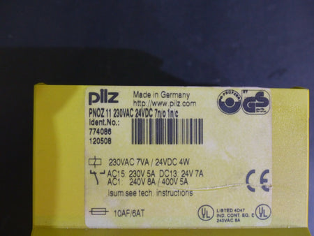 Pilz PNOZ 11 230VAC 24VDC 7n/o 1n/c