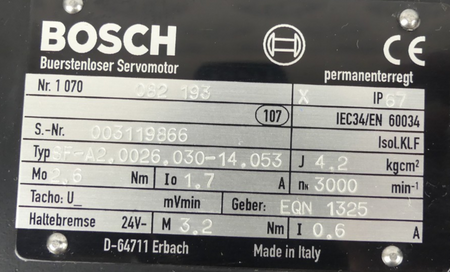 Bosch Servomotor SF-A2.0026.030-14.053